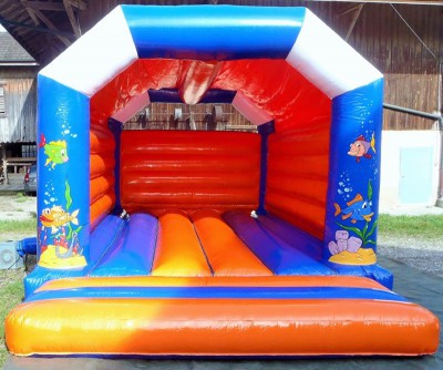 Hüpfburg Fish Fun mieten | sicher von vorne